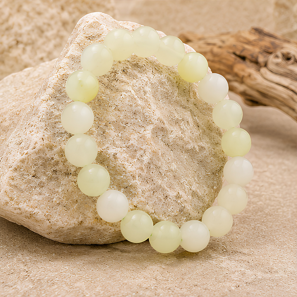 Bracelet en perles de jade de Chine naturel, 08 mm, autre vue