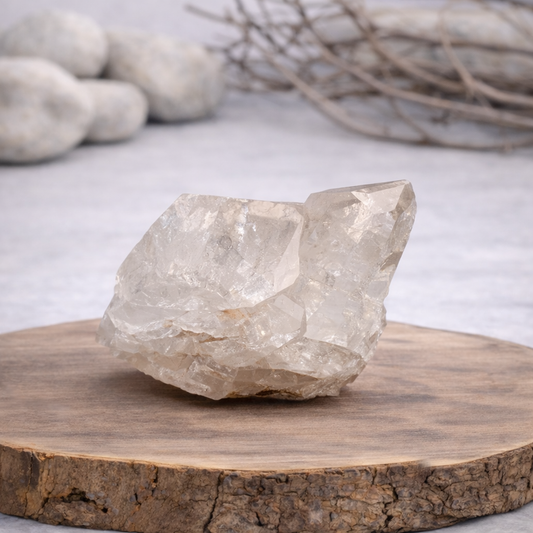 Druse de Cristal de roche 237g Référence : DRU05, qualité AA, pierre de clarté et d'amplification énergétique.