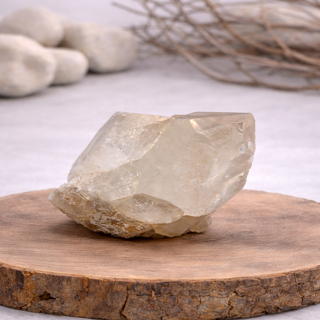 Druse de Cristal de roche 237g Référence : DRU05, qualité AA, pierre de clarté et d'amplification énergétique.