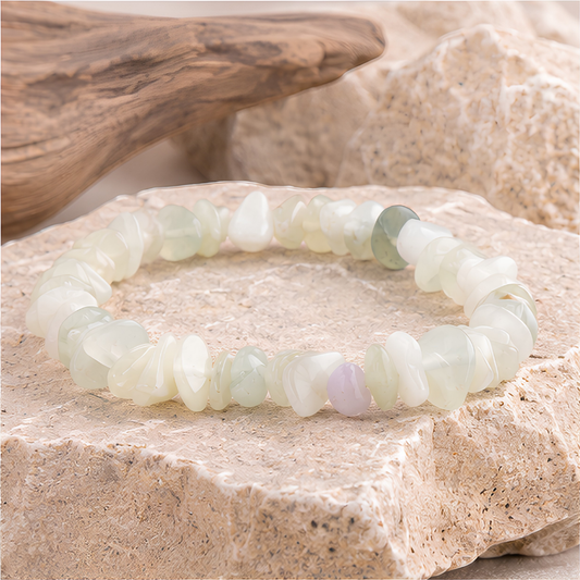 Bracelet baroque en jade de chine naturelle