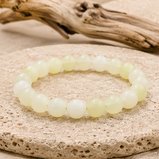 Bracelet en perles de jade de Chine naturel, 08 mm, présentation du produit