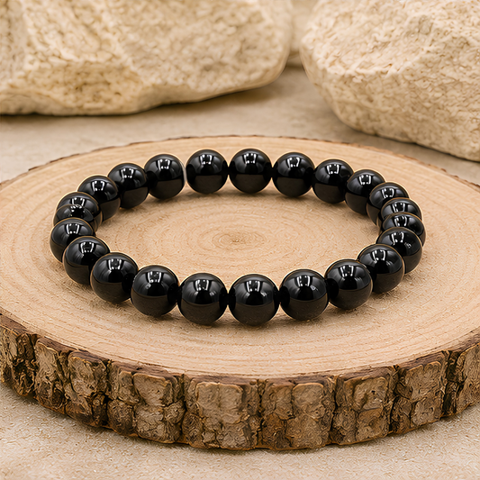 Bracelet en perles d’onyx naturel, 08 mm, autre vue