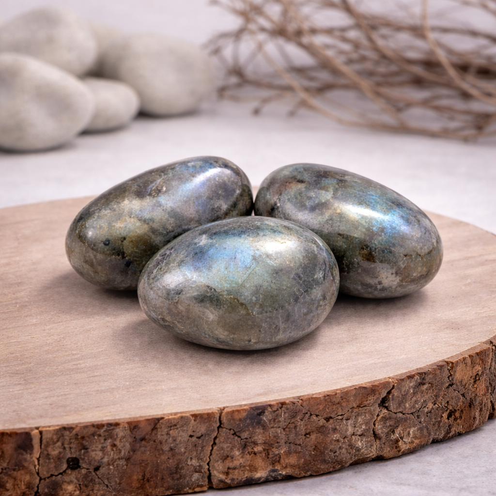 Pierre roulée de labradorite, 16g, entre 2 et 3 cm, qualité A, pierre de protection et d'intuition.