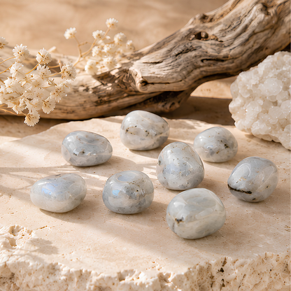 Pierre roulée en labradorite naturelle, environ 3 cm